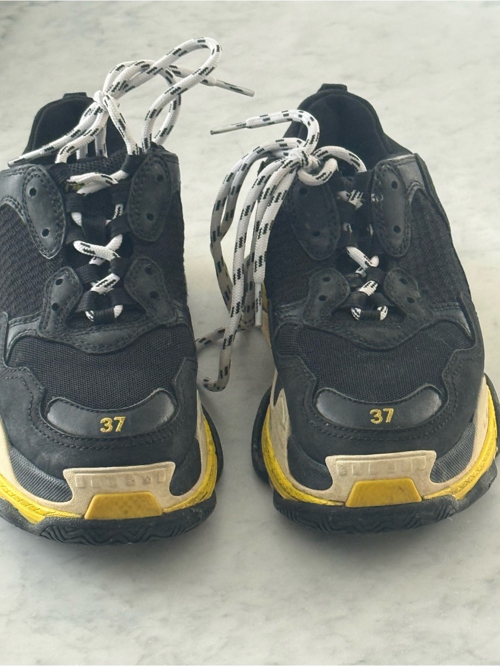 Balenciaga Black and Yellow Triple
S Chunky Athletic Shoes Size 37